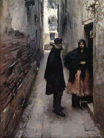 John Singer Sargent A Street in Venice china oil painting image